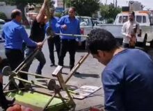 اجرای طرح جمع آوری و ساماندهی وانت بارها و دست فروشان در شهر باغستان