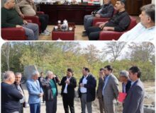 بازدید میدانی و جلسه مدیریت شهری باغستان با جمعی از معتمدین محله دهمویز درخصوص ساخت سالن ورزشی