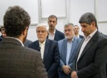 حضور محمدرضا عارف، معاون اول رئیس‌جمهور با همراهی محمد صادق معتمدیان، استاندار تهران، در منطقه بین‌المللی نوآوری ایران