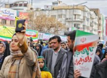 معاون علمی رئیس‌جمهور در راهپیمایی ۲۲ بهمن حضور یافت