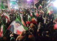 فریاد «آتش‌بس فریبه، ایران نمی‌پذیره» در شهر پردیس طنین‌انداز شد + فیلم