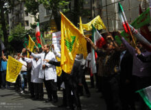 تجمع سپیدپوشان در سوگ شهادت رهبر معظم انقلاب اسلامی